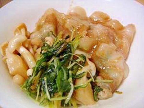 たっぷりの水菜で♪簡単豚肉との蒸し煮